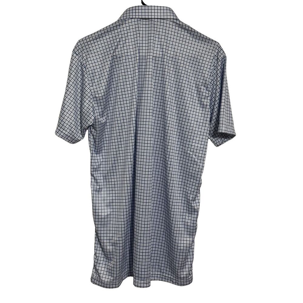 COLLARS & CO Mens Semi Spread Collar Button Polo Blue Tattersall NWT XL Relaxed - Picture 5 of 8